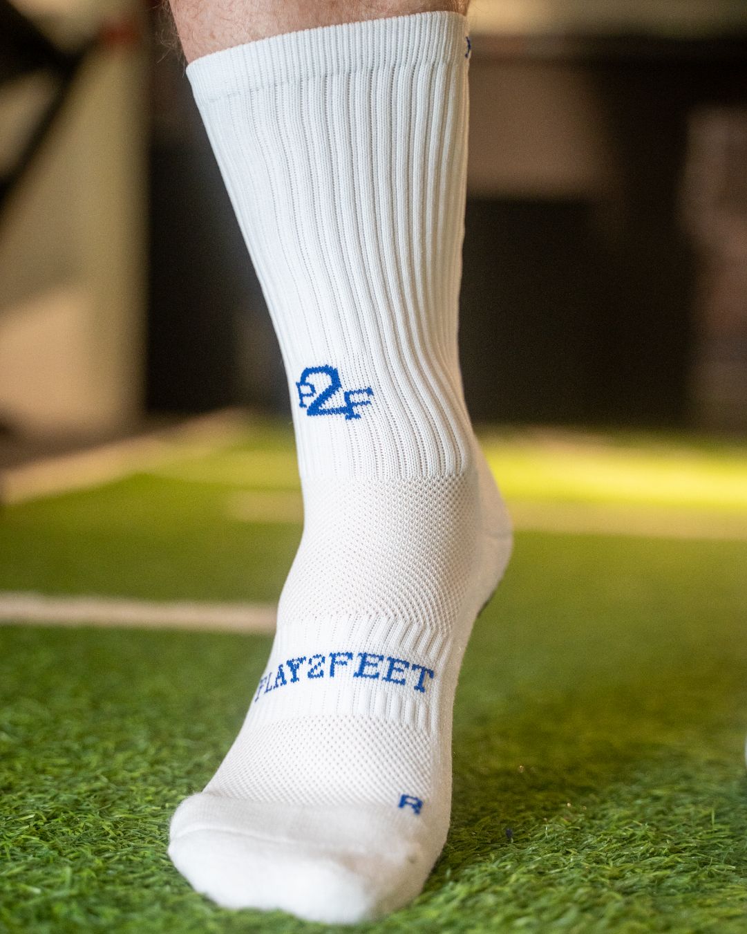 P2F Grip Socks - BLUE / RED (2 pack)